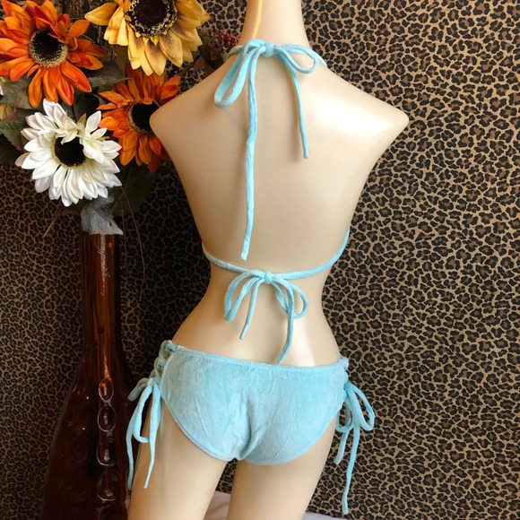 🦋B2G1🦋LEG AVENUE 2Pc Terry Cloth Bikini SMALL/MEDIUM NWT - Picture 6 of 9